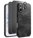 [Bundle] iPhone 17 | Onyx Magnetic - iPhone 17 case with camo pattern, screen protector, and camera lens covers.