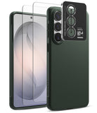 [Bundle] Galaxy S26 | Onyx - Bundle Galaxy S26 | Onyx - Green phone case with camera lens protector and screen guard for Galaxy S26.