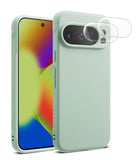 [Bundle] Google Pixel 10 Pro XL Case | Onyx - Google Pixel 10 Pro XL Case | Onyx - Mint green phone case with camera lens protectors floating above the back panel.