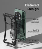 OnePlus 11 5G Case | Fusion-X - Exploded view of a black protective phone case highlighting PC, TPU, and lanyard features.