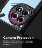 OnePlus 12R Case | Fusion-X - Close-up of phone case highlighting 2.0mm raised camera lips for lens protection.