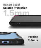 OnePlus 12R Case | Fusion-X - Close-up of phone case showing 1.5mm raised bezel for screen protection and precise port cutouts.