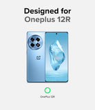 OnePlus 12R Case | Fusion-X - Front and back view of a light blue OnePlus 12R smartphone against a light gray background.