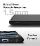 OnePlus 12R Case | Fusion-X - Close-up of phone case showing 1.5mm raised bezel for screen protection and precise port cutouts.