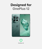 OnePlus 12 Case | Fusion-X - Green OnePlus 12 smartphone shown from front and back against a light background.