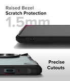 OnePlus 12 Case | Fusion-X - Close-up of phone case showing 1.5mm raised bezel for screen protection and precise port cutouts.