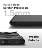 OnePlus 12 Case | Fusion-X - Close-up of phone case showing 1.5mm raised bezel for screen protection and precise port cutouts.