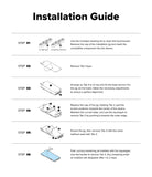 OnePlus 13R Screen Protector | Dual Easy Film - OnePlus 13R Screen Protector - Six-step illustrated guide for installing a screen protector using an alignment jig.