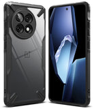 OnePlus 13R Case | Fusion-X - Rugged black protective case for OnePlus 13R showing back camera cutout and front screen display.