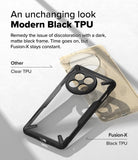 OnePlus 13R Case | Fusion-X - Comparison of a discolored clear case and a durable black Fusion-X case for OnePlus 13R.