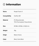 OnePlus 13R Case | Fusion-X - Information table listing specifications for the Ringke Fusion X case for OnePlus 13R.