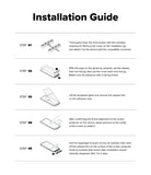 OnePlus 13R Screen Protector | Tempered Glass - Five-step illustrated guide showing how to install a tempered glass screen protector.