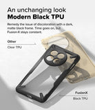 OnePlus 13 Case | Fusion-X - Comparison of a yellowed clear case and a pristine black Fusion-X case for OnePlus 13.