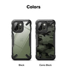 OnePlus 13S Case | Fusion-X - Two Fusion-X cases for OnePlus 13S in Black and Camo Black with reinforced corner bumpers.