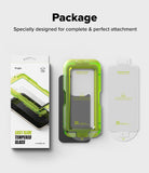 OnePlus 15 Screen Protector | Easy Slide Tempered Glass (2P) - OnePlus 15 Screen Protector - Retail box, green installation tray, and tempered glass screen protector for OnePlus 15.