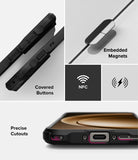 OnePlus 15 Case | Fusion-X Magnetic - Features showing textured buttons, embedded magnets, NFC, wireless charging, and precise port cutouts.