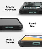 OnePlus Nord 2 Case | Fusion-X - Three close-up views showing scratch protection, raised bezels, and precise port cutouts.