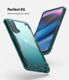 OnePlus Nord CE 5G Case | Fusion-X - Teal transparent protective phone case showing precise cutouts and camera fit.