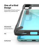 OnePlus Nord Case | Fusion-X - Clear phone case with black TPU bumpers and polycarbonate back, highlighting protective design.