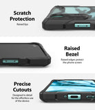 OnePlus Nord Case | Fusion-X - Three close-up views showing raised lips, screen bezels, and precise port cutouts.
