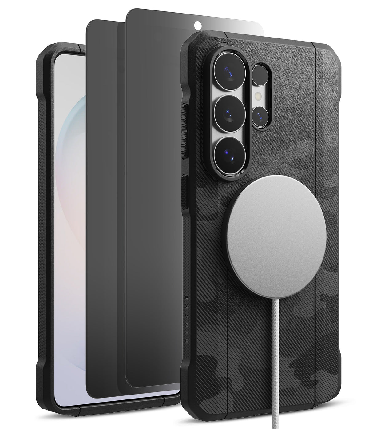 [Bundle] Galaxy S26 Ultra | Onyx α Magnetic - Galaxy S26 Ultra | Onyx α Magnetic - Camo phone case with magnetic charger and screen protector for Galaxy S26 Ultra.