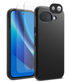 [Bundle] Google Pixel 10a Case | Onyx - Google Pixel 10a Case | Onyx - Black phone case, screen protector, and camera lens cover for Google Pixel 10a.