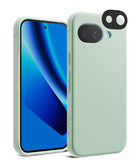[Bundle] Google Pixel 10a Case | Onyx - Google Pixel 10a Case | Onyx - Mint green phone case with a separate black camera lens protector on a white background.
