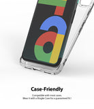 Google Pixel 4a Screen Protector | Dual Easy Film - Close-up of a clear phone case fitting perfectly on a smartphone.