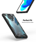 Redmi K30 Pro / Poco F2 Pro Case | Fusion-X - Black rugged case with clear back showing phone details and cutouts.