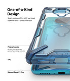 Redmi K30 Pro / Poco F2 Pro Case | Fusion-X - Clear protective phone case with blue TPU edges and polycarbonate back.