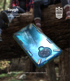 Redmi K30 Pro / Poco F2 Pro Case | Fusion-X - Blue rugged phone case floating in front of a blurred outdoor background.