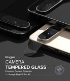 [Bundle] Google Pixel 10 Pro XL Case | Fusion Matte - Bundle - Google Pixel 10 Pro XL camera lens protector being applied to a smartphone camera bar.