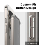 Google Pixel 10 Pro XL Case | Fusion Magnetic - Close-up of a clear phone case highlighting precise button cutouts.