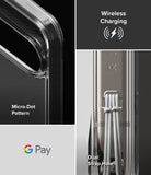 Google Pixel 10 Pro XL Case | Fusion Matte - Close-up of phone case features: micro-dot pattern, wireless charging, and strap hole.