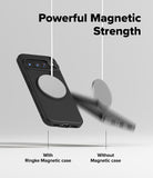[Bundle] Google Pixel 10 Pro XL Case | Onyx Magnetic - Google Pixel 10 Pro XL Case | Onyx Magnetic - A phone in a magnetic case stays attached to a magnet, while another falls.