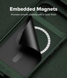 [Bundle] Google Pixel 10 Pro XL Case | Onyx Magnetic - Google Pixel 10 Pro XL Case | Onyx Magnetic - Dark green phone case with a magnetic ring revealed under a peeled layer.