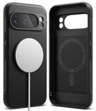Google Pixel 10 Pro XL Case | Onyx Magnetic - Black textured phone case with magnetic ring and interior branding.