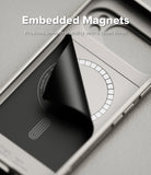 Google Pixel 10 Pro XL Case | Onyx Magnetic - Interior view of phone case showing embedded circular magnet array.