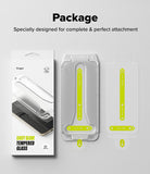 Google Pixel 10 Pro XL Screen Protector | Easy Slide Tempered Glass - Packaging, installation tray, and two tempered glass protectors with guides.
