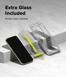 [Bundle] Google Pixel 10 Pro XL Case | Fusion - Bundle - Google Pixel 10 Pro XL with screen protector installation kit and extra tempered glass on a concrete surface.