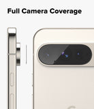 Google Pixel 10 Pro | Camera Glass - Side and rear view of a phone showing a protective glass cover for the camera bar.