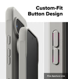 Google Pixel 10 Pro Case | Onyx Magnetic - Close-up of a grey phone case highlighting tactile buttons and precise cutouts.