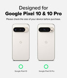Google Pixel 10 Pro / 10 Case | Fusion-X - Comparison of Google Pixel 10 and 10 Pro phones with green checkmarks.