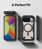 Google Pixel 10 Pro / 10 Case | Fusion-X Magnetic - Multiple views of a black rugged phone case with a magnetic ring.