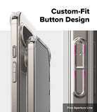 Google Pixel 10 Pro / 10 Case | Fusion - Clear phone case showing detailed side buttons and fine aperture line design.