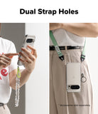 Google Pixel 10 Pro / 10 Case | Fusion Matte - Phone case with dual strap holes shown with a beaded wristlet and a crossbody strap.