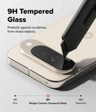 [Bundle] Google Pixel 10 Case | Fusion Matte - Google Pixel 10 Case | Fusion Matte - A utility knife blade scratches a 9H tempered glass camera lens protector on a phone.