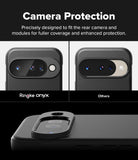 Google Pixel 10 Case | Onyx - Comparison showing Ringke Onyx camera coverage versus others with a raised protective bezel.