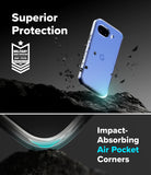 [Bundle] Google Pixel 10a Case | Fusion - Google Pixel 10a Case | Fusion - Clear phone case floating above rocky terrain with military-grade protection and air pockets.