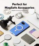 [Bundle] Google Pixel 10a Case | Fusion Magnetic - Google Pixel 10a Case | Fusion Magnetic - A blue phone case with a magnetic ring surrounded by various MagSafe accessories.